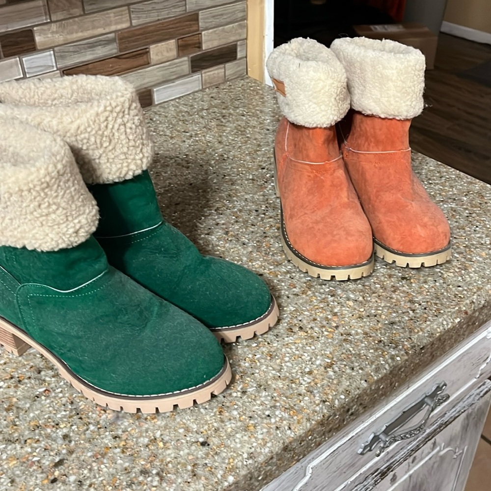 EUC booties colorful